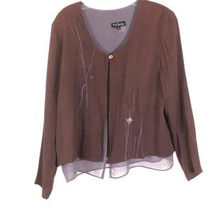 K. D. Spring Modernist Split Back Cardigan Top